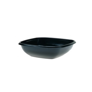 BOWL, PLASTIC 64OZ BLACK SQUARE